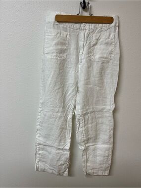 Nicole Miller New York White Linen Pants women’s size 6